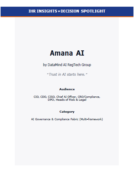 Amana AI - AI Governance C Compliance Fabric (Multi-framework)